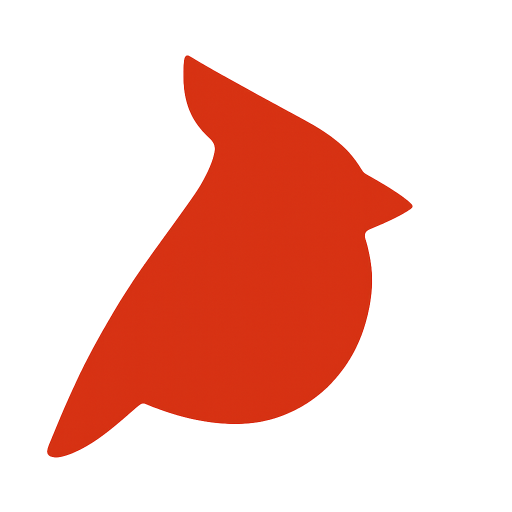 The Charmed Cardinal logo